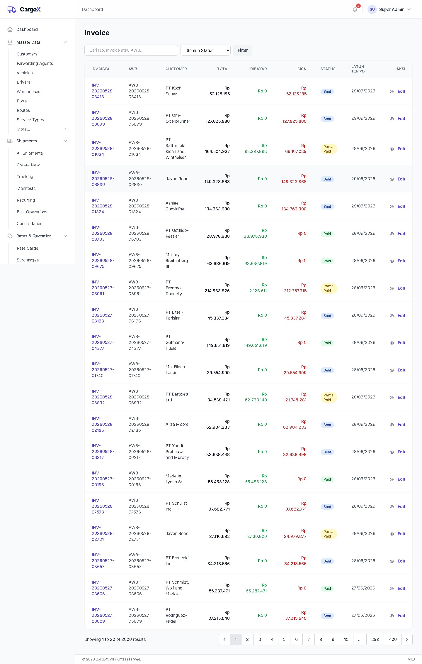 Invoice & Pembayaran