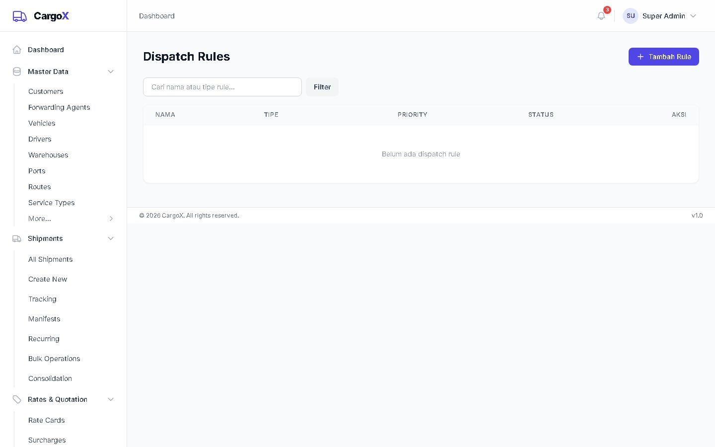 Dispatch Rules