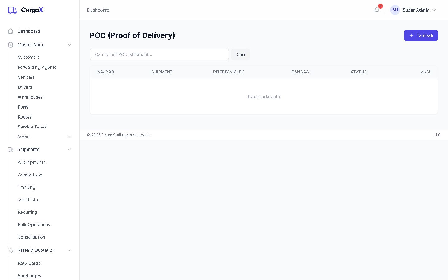 POD — Proof of Delivery